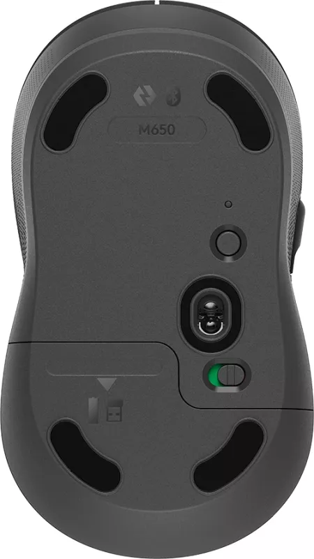 Maus LOGITECH Signature M650, wireless Bluetooth/RF 2.4 GHz, USB receiver, Graphite thumbnail 4