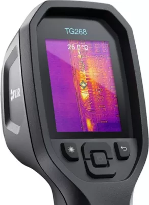 Termometër infra të kuq FLIR TG268 me ekran LCD, 8 GB, i zi