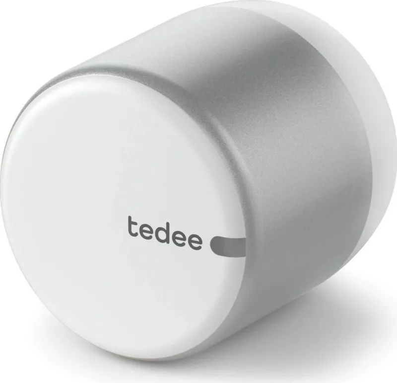 Smart lock Tedee Lock GO 2 TLV2.0A, WiFi, Bluetooth, argjendtë me buton të bardhë