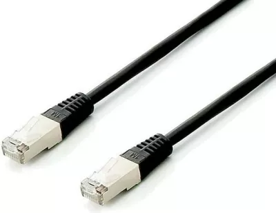 Kabllo rrjeti Cat6a EQUIP S/FTP, 1m, set 10 copë, e zezë
