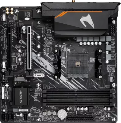 Pllakë amë GIGABYTE B550M AORUS ELITE AX, AMD AM4, mATX, DDR4, Wi‑Fi 6E + Bluetooth 5.3