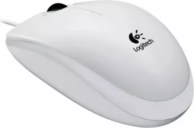 Maus Logitech B100, optik, USB, 800 dpi, e bardhë