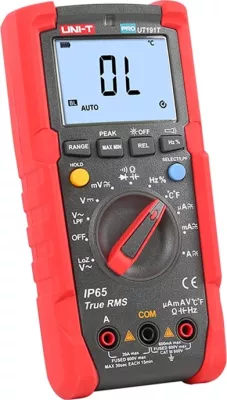 Multimetër dixhital profesional, UNI-T, UT191T, True RMS 6000 counts, 600 V 20 A, IP65, matje temperature