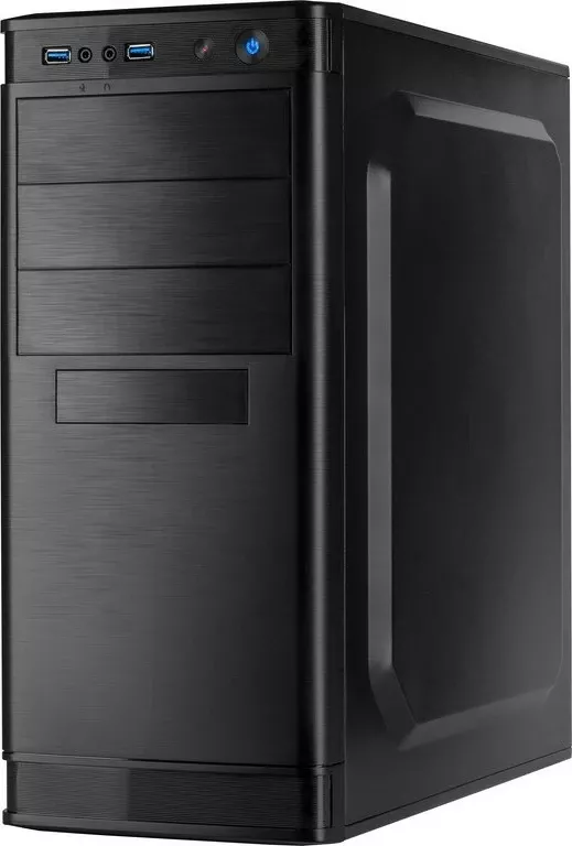 Kasë Inter-Tech IT-5905, Midi Tower, PC, ATX, micro ATX, e zezë thumbnail 3