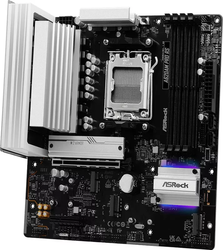 Pllakë amë ASRock A620AM-X, Socket AM5, micro ATX thumbnail 4