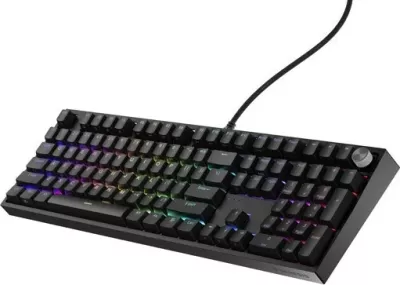 Tastierë mekanike Genesis Thor 404, Gateron Yellow Pro, RGB, full-size, e zezë