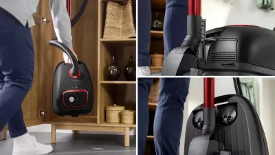 Fshesë me korent BOSCH Serie 4 BGB41POW1, 850 W, me qese, e zezë