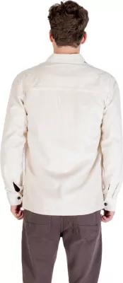 Këmishë overshirt për meshkuj Gianni Lupo GL7820S, krem e çelët [Madhësia: XL]
