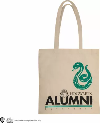 Çantë tote Cinereplicas Harry Potter Alumni Slytherin 100% pambuk 41×38 cm, bejzh