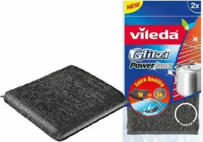 Sfungjer çelik Vileda Glitzi Power Inox, 2 copë