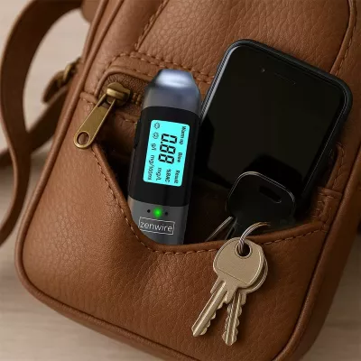 Alkotest Zenwire MR702, sensor gjysmëpërçues, USB-C, bateri e integrume, pa grykë, i zi