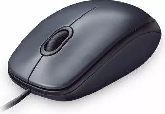Maus Logitech M90, me kabllo USB, optik 1000 dpi, 3 butona, Gri