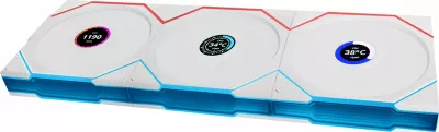 Ventilatorë PC Lian Li UNI FAN TL Wireless LCD 120 Reverse Blade 3-pack, i bardhë