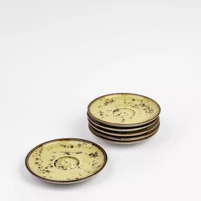 Pjatëz espresso Fine Dine Olive 115 mm, gjelbër, set 6 copë