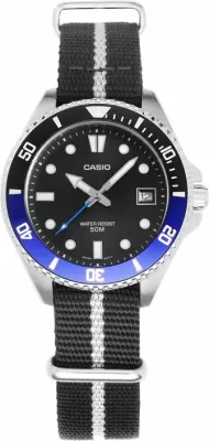 Orë dore për meshkuj Casio, e zezë