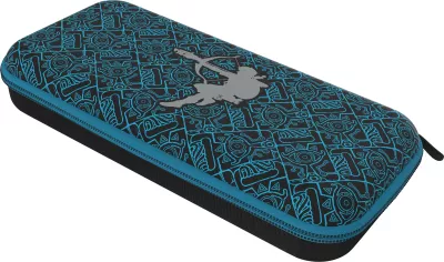 Çantë mbrojtëse PDP Deluxe Bag Glow in the Dark Link për Nintendo Switch/Switch Lite/Switch OLED, e zezë-blu