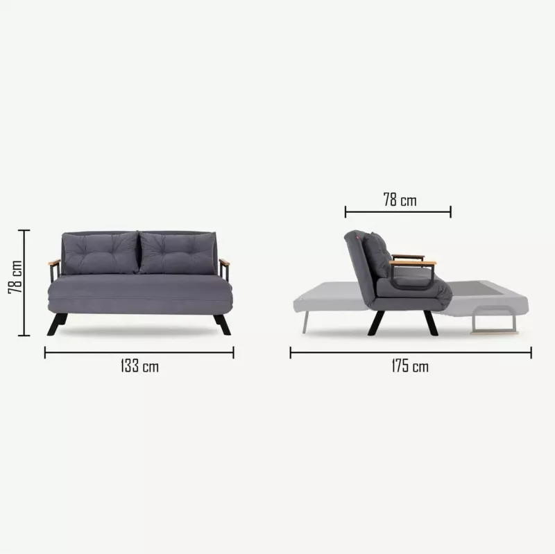 Divan-krevat dy ulës, Atelier del Sofa, Sando v2, krem