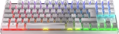 Tastierë mekanike Cherry Xtrfy MX 8.2 XAGA TKL WL RGB, Wireless, e bardhë