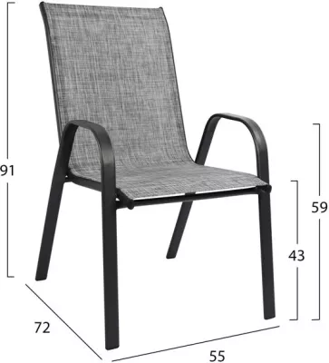 Set kopshti tavolinë & karrige FH5181.01, 3 pjesë