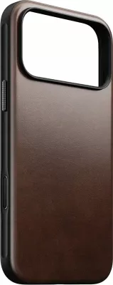 Mbështjellës Nomad Modern Leather Case për iPhone 17 Pro Max, MagSafe, lëkurë Horween, NM014247858, Rustic Brown