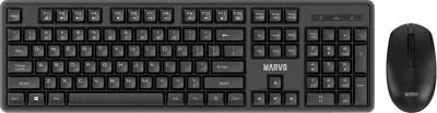 Set tastierë + maus wireless Marvo WS005, 2.4 GHz, SLO/HR layout, i zi