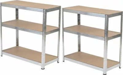 Raft metalik magazinimi PROLINE 62032, 6 rafte, 222x110x50cm, 175kg/raft