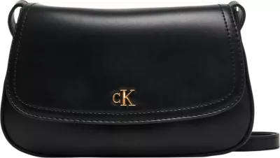 Çantë crossbody Calvin Klein CK Flap Camera LV04F3421G për femra, e zezë