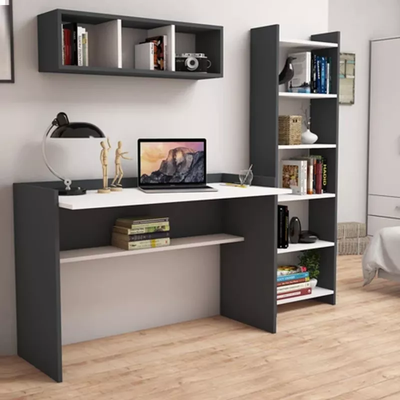 Set për zyre FH11776.13 3PCS melaminë në ngjyrë gri dhe të bardhë