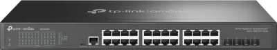 Switch TP-Link Omada 24-Port Gigabit L2+, 10GE SFP+, i menaxhuar, rack 1U