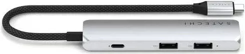 Hub Satechi 4w1 ST-P4S, USB-C, 4K HDMI, 2x USB-A, ngjyrë argjendi