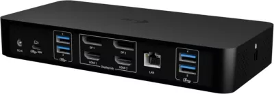 Kasë docking i-tec Universal Intelligent Dual Display Dock PD100W, e zezë