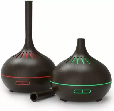 Diffuzor vajrash ANJOU ADA023-D 400 ml, LED, timer 1/3/6 orë, fikje automatike, dru i errët