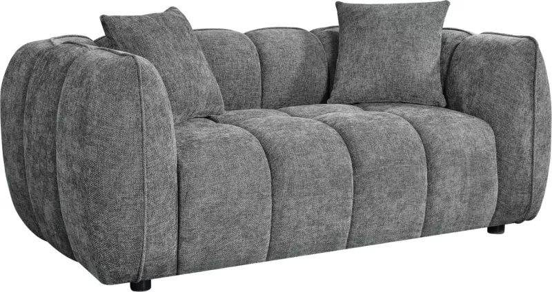 Divan dy ulës LYKKE, material gri, 172x89x70cm