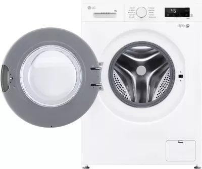 Makinë larëse, LG F4X1008NWH, 8 kg, 1400 rpm, Steam, Wi‑Fi ThinQ, bardhë