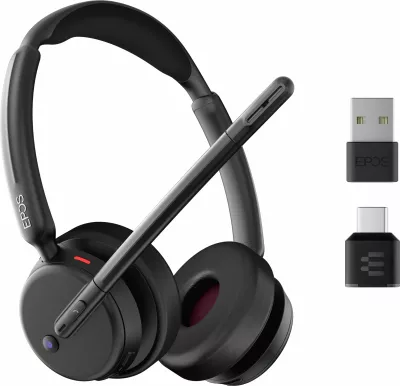 Kufje EPOS IMPACT 500 MS UC ANC, Bluetooth, USB-C+A, on-ear, e zezë