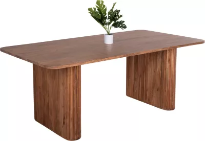 Tavolinë ngrënie GROOT FH9683 dru akacie masiv natyral 200,5x100x72H cm