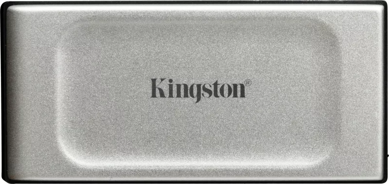 SSD portabël Kingston XS2000, 500 GB, USB Type-C, 3.2 Gen 2, 2000 MB/s, E zezë, Argjendtë
