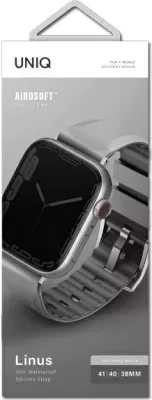 Rrip silikoni për Apple Watch UNIQ Linus, 38/40/41mm, Gri