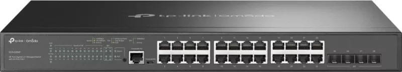 Switch TP-Link Omada 28-Port Gigabit L2+ Managed, PoE+, 1U