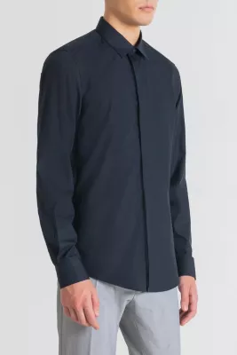 Këmishë për meshkuj Antony Morato London Slim Fit FA400078, e kaltër [Madhësia: 44]