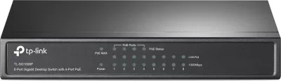 Switch Desktop Gigabit me 8 Porta TP-Link, me 4 Porta PoE
