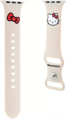 Rrip silikoni Hello Kitty për Apple Watch 38/40/41mm, bezhë