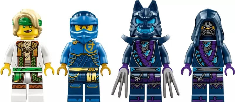 Set LEGO NINJAGO 71805, Jay's Mech Battle Pack, 3 minifigura