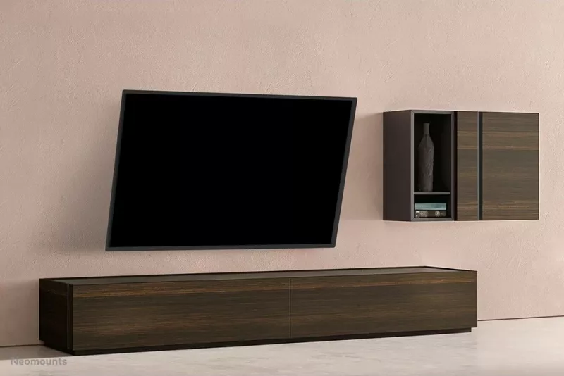 Mbajtëse muri TV Neomounts WL35-550BL18, çelik, 43-86 inç, e zezë
