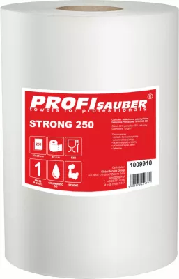 Leckë pastrimi industriale Profi Sauber STRONG 250, 250 fletë, e bardhë