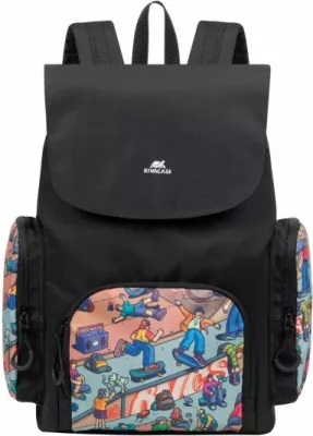 çantë shpine RIVACASE Skaters 5425 15L për laptop, e zezë