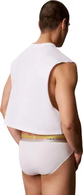 Të brendshme për meshkuj Calvin Klein Underwear Hip Brief LV00NB4589, të bardha [Madhësia: L]