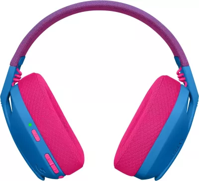 Kufje gaming Logitech G435, wireless, Bluetooth, radio, blue-pink