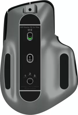 Maus Logitech MX Master 3S për Mac, Wireless, 8000 DPI, E zezë, Argjendtë