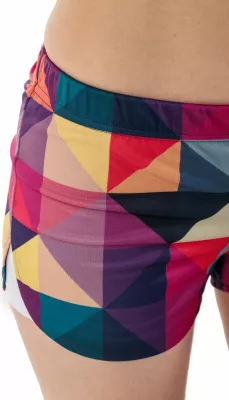 Shorce sportive për gra Colour Pleasure CP-020, XS-S, purple-yellow